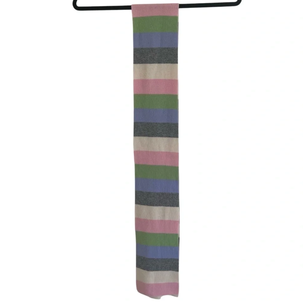 Lands End Striped Short Scarf